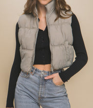 Load image into Gallery viewer, Grey Puffer Vest