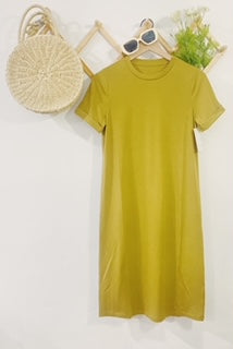 Golden lime dress