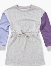 Load image into Gallery viewer, Colorblock Sweatshirt Dress
