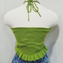 Load image into Gallery viewer, Lime halter top
